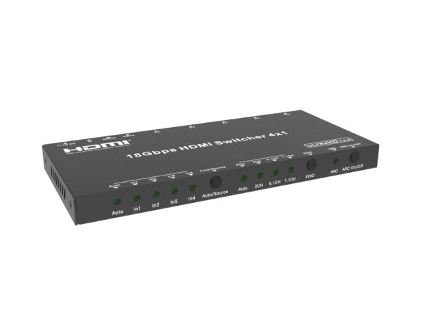 TA-B41A 4x1 HDMI 2.0 Switch with ARC/Audio Breakout - Image 2