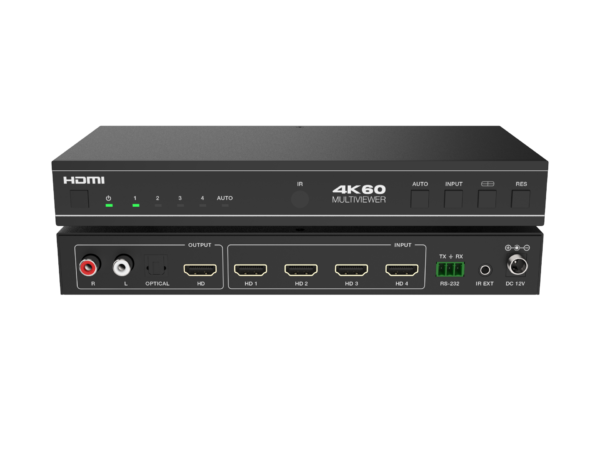 TA-SWB41MV 4K60 4x1 HDMI Switcher with Multi-Viewer - Image 4