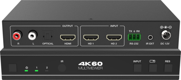 TA-SWB21MV 4K60 2x1 HDMI Switcher with Multi-Viewer - Image 4