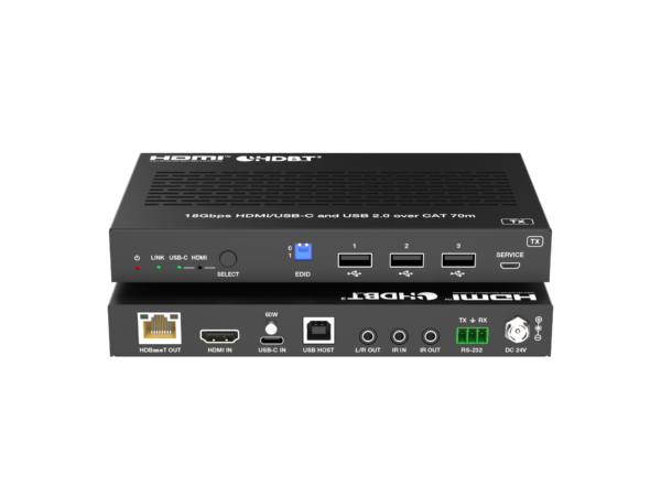 TA-EHB70HCU3K HDBaseT 3.0 Extender 40M 4K60HZ USB-C/HDMI Two Inputs -VS300R - Image 3