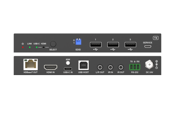 TA-EHB70HCU3K HDBaseT 3.0 Extender 40M 4K60HZ USB-C/HDMI Two Inputs -VS300R - Image 4