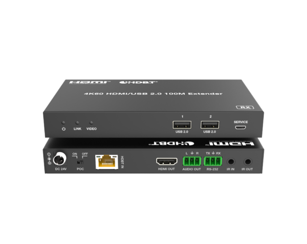 TA-EHB100CN HDBaseT 2.0 Extender 100M 4K60HZ USB and Audio Embedding/De-embedding - Image 4